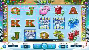 flowers christmas machine à sous